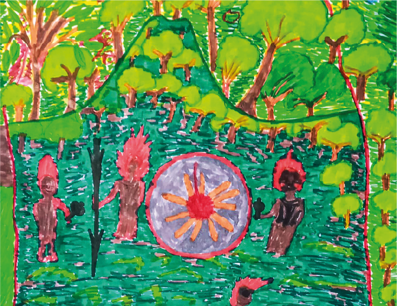 Ilustração Sonhos Ancestrais Pataxó